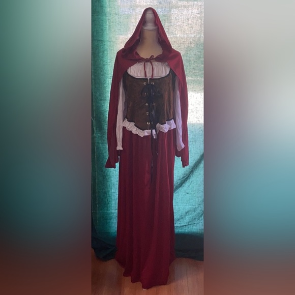 🎃 Halloween Costume Sexy Woodland Red Riding Hood 🧺🐺Size 1X/2X (18-20) - Picture 1 of 5